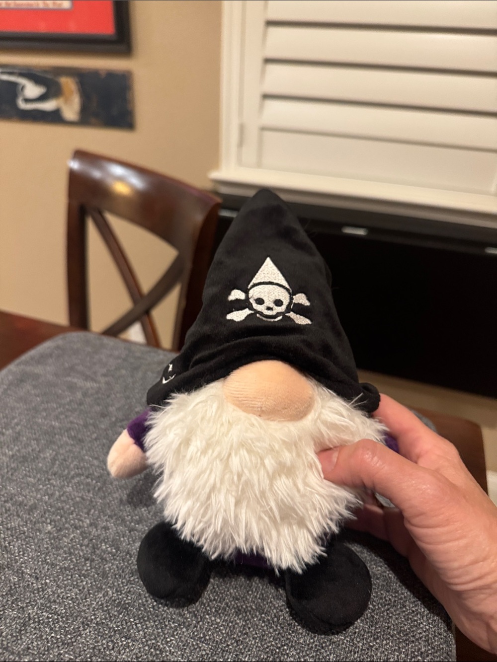 Plush Pirate Gnomlins Aurora Plush Toy - Black & Purple Halloween